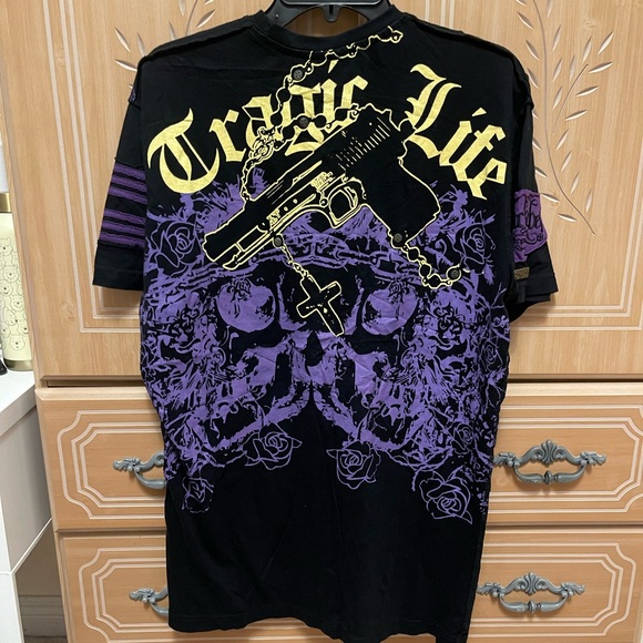 Blac Label vintage t shirt AOP ( gothic, punk) - Picture 2 of 2